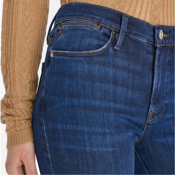 NWT Frame Denim Le High Waist Flare Jeans Majesty Blue 29 - Picture 6 of 11